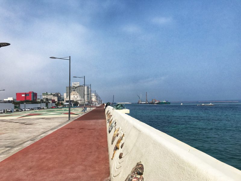 Coastal Walkway In Front Of Hotel Whistle