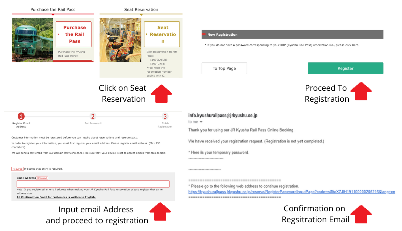 Seat Reservation on JR Kyushu Pass - Registration Process