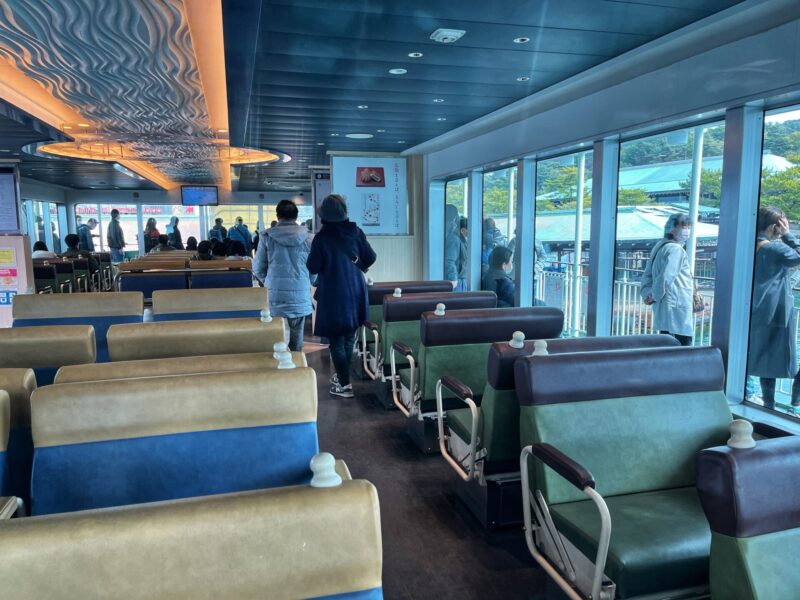 Seating Area on JR Miyajima Ferry