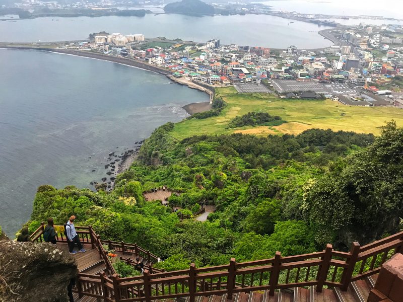 Going Down Seongsan Ilchulbong