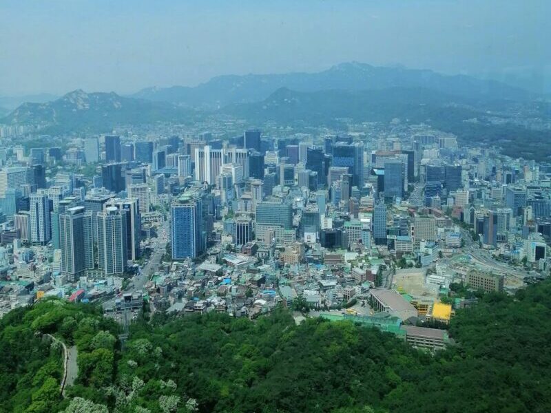 Seoul itinerary - Aerial View from N Seoul Tower