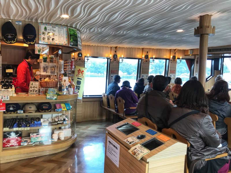 Snack Bar inside Kujukushima Pirate Boat