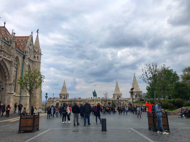 Square In Front Matthias Church And Fisherman's Bastion