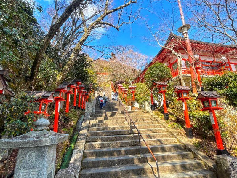 Stairs until reach Kurama Main Hall
