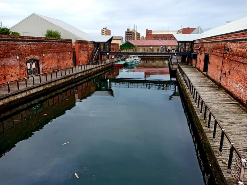 Strolling at Kanemori Red brick Warehouse