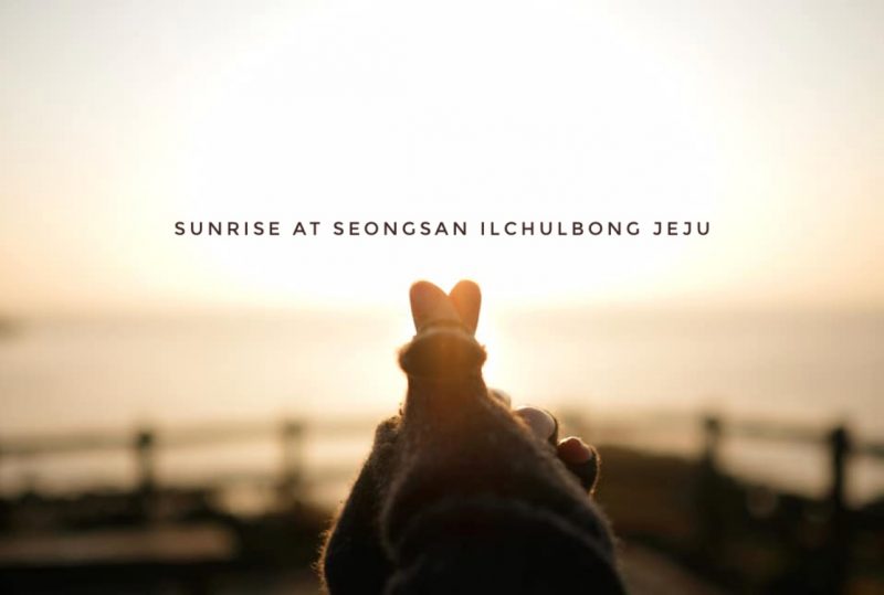 Sun Rise At Seongsan Ilchulbong