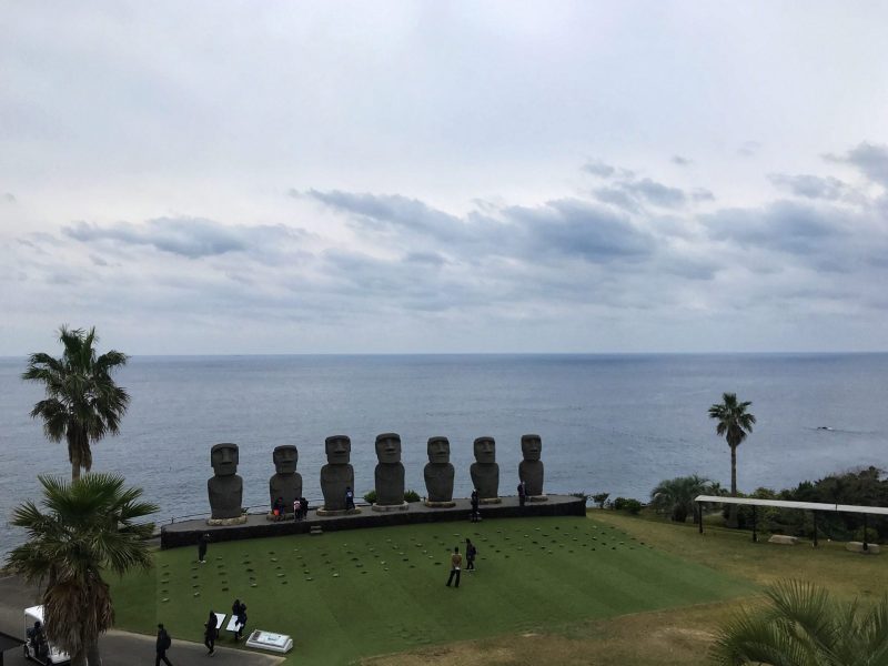 Sunmesse Nichinan with Moai Statues
