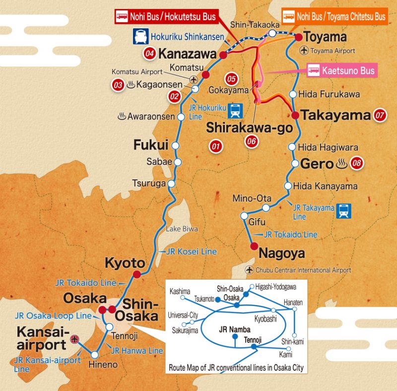 Takayama Hokuriku Area Tourist Pass