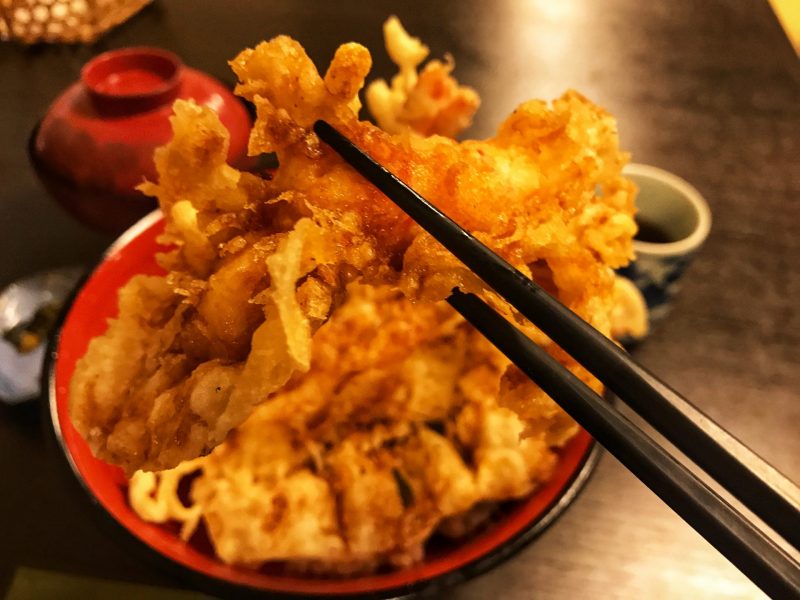 Taste on tendon in Toyotsune Beppu