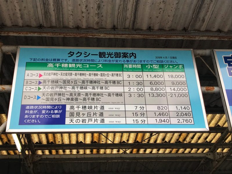 Taxi Fare To Takachiho Gorge