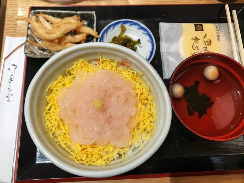Toyama Must Eat - Shiroebi Sashimi