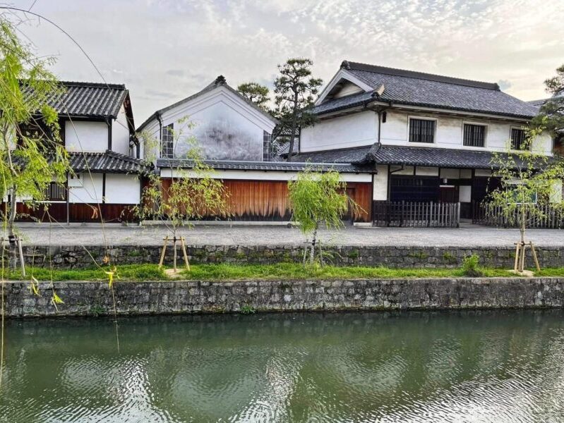 Traditional white-walled warehouses in Kurashiki Bikan Historical Quarter