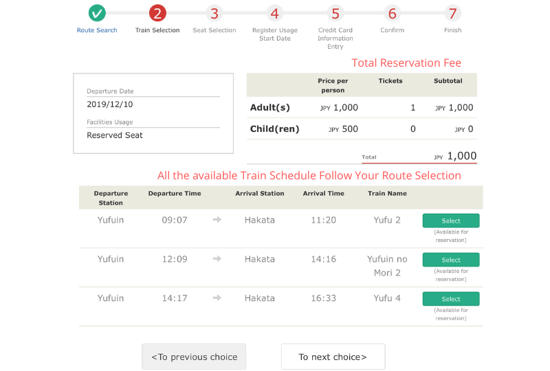 Train Selection