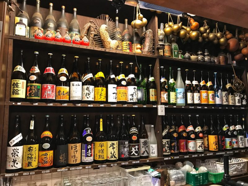 Variety of Oita Liquor in Kutsukutsuan