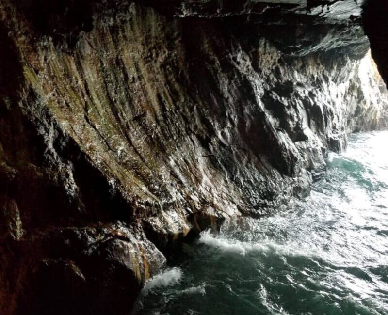 View on Sandanbeki Cave