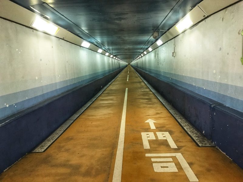 Walk Across The Kanmon Underwater Pedestrian Tunnel