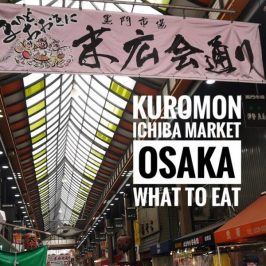 What to eat in Kuromon Ichiba Market Osaka